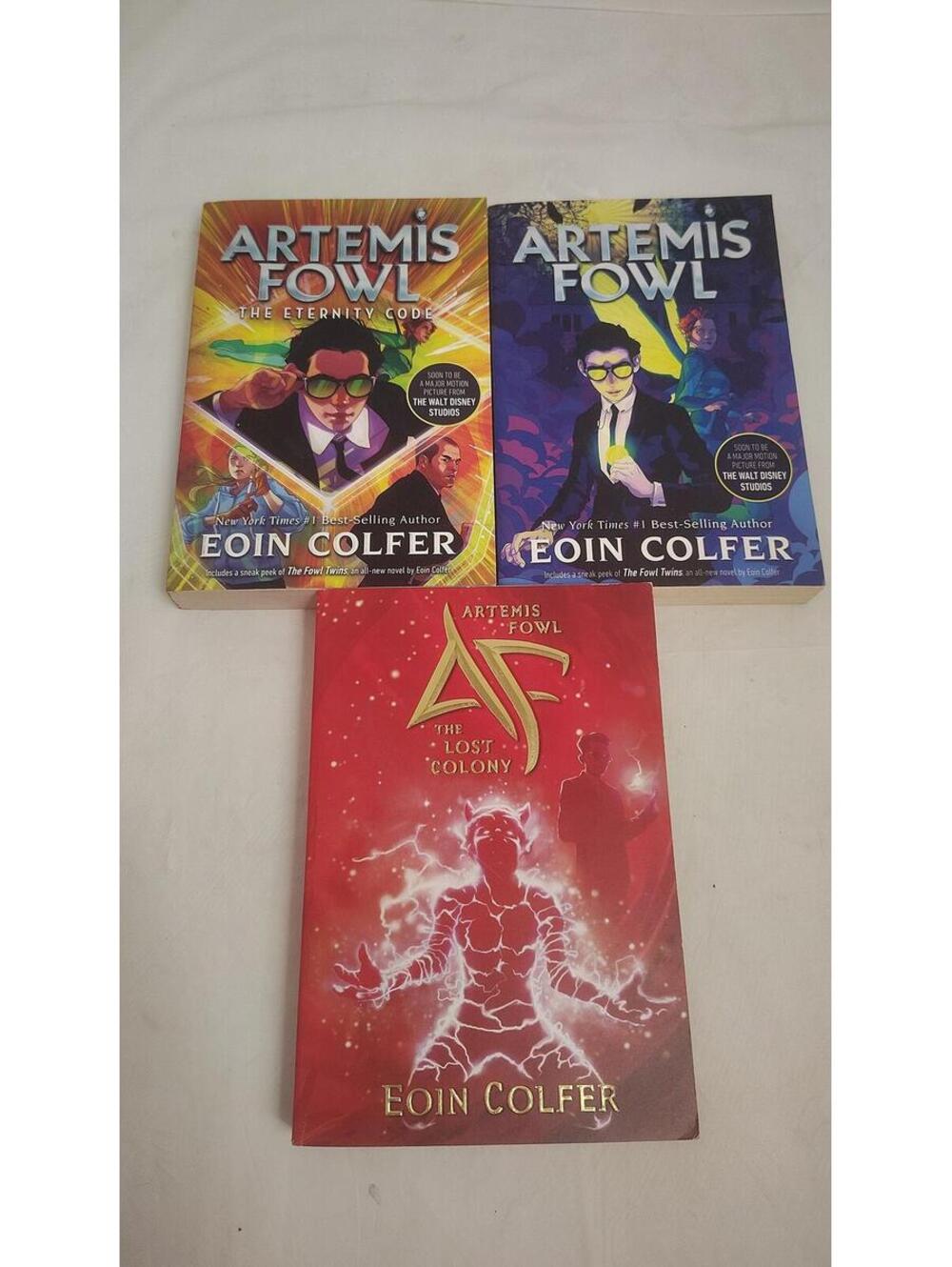 Artemis Fowl Lot 3 Books Colfer Eternity Code Lost Colony YA Fantasy Set